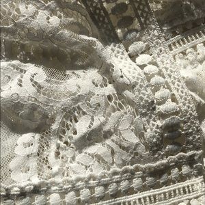 ✨🤍FLORAL CROTIA/MESH WHITE CARDIGAN🤍✨